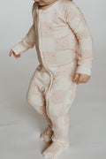 Peek-a-Boo Baby Sleeper Evergreen Checks
