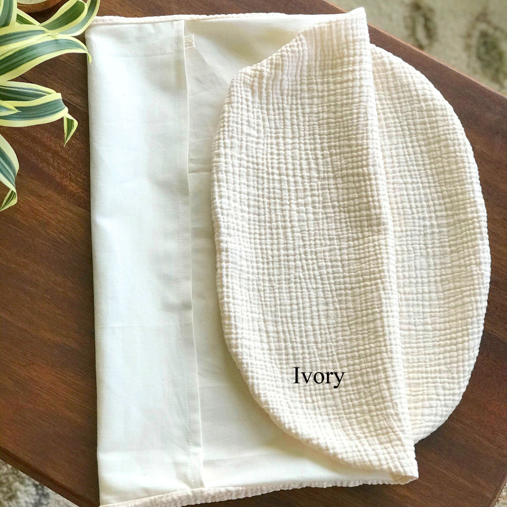Snuggle Me Infant Lounger Slip Cover - Organic Cotton Double Gauze